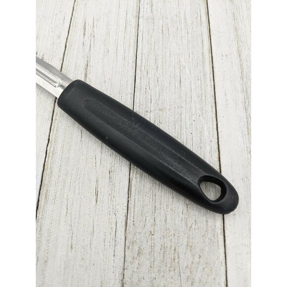 Vegetable Peeler Peeling 7" Stainless Steel 2 1/2" Blade Black Handle - Picture 5 of 7